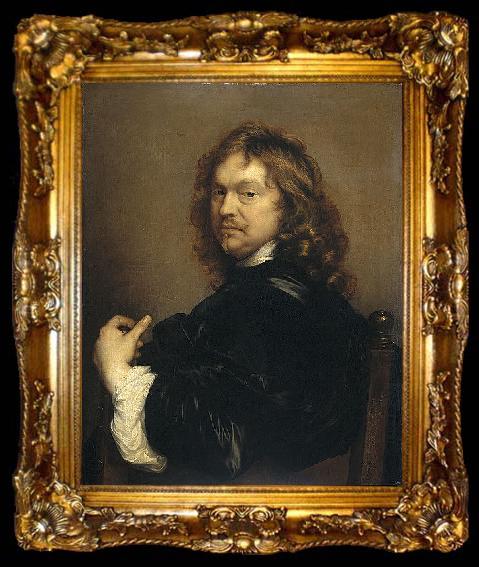 framed  Adriaen Hanneman Self-portrait., ta009-2